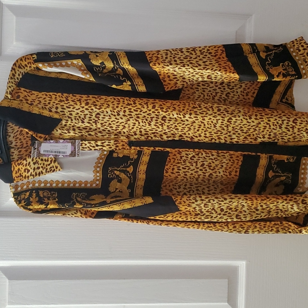 Boohoo Scarf Print Shirt